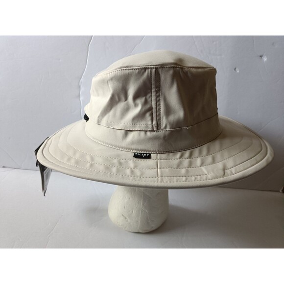 Tilley The Clubhouse Gold Hat Size Large TP101 Light Tan Vented Made in Canada - Picture 5 of 10